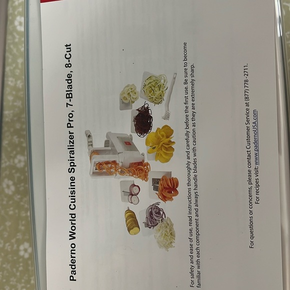 Paderno world cuisine spriralizer, 7- blades - Picture 1 of 3